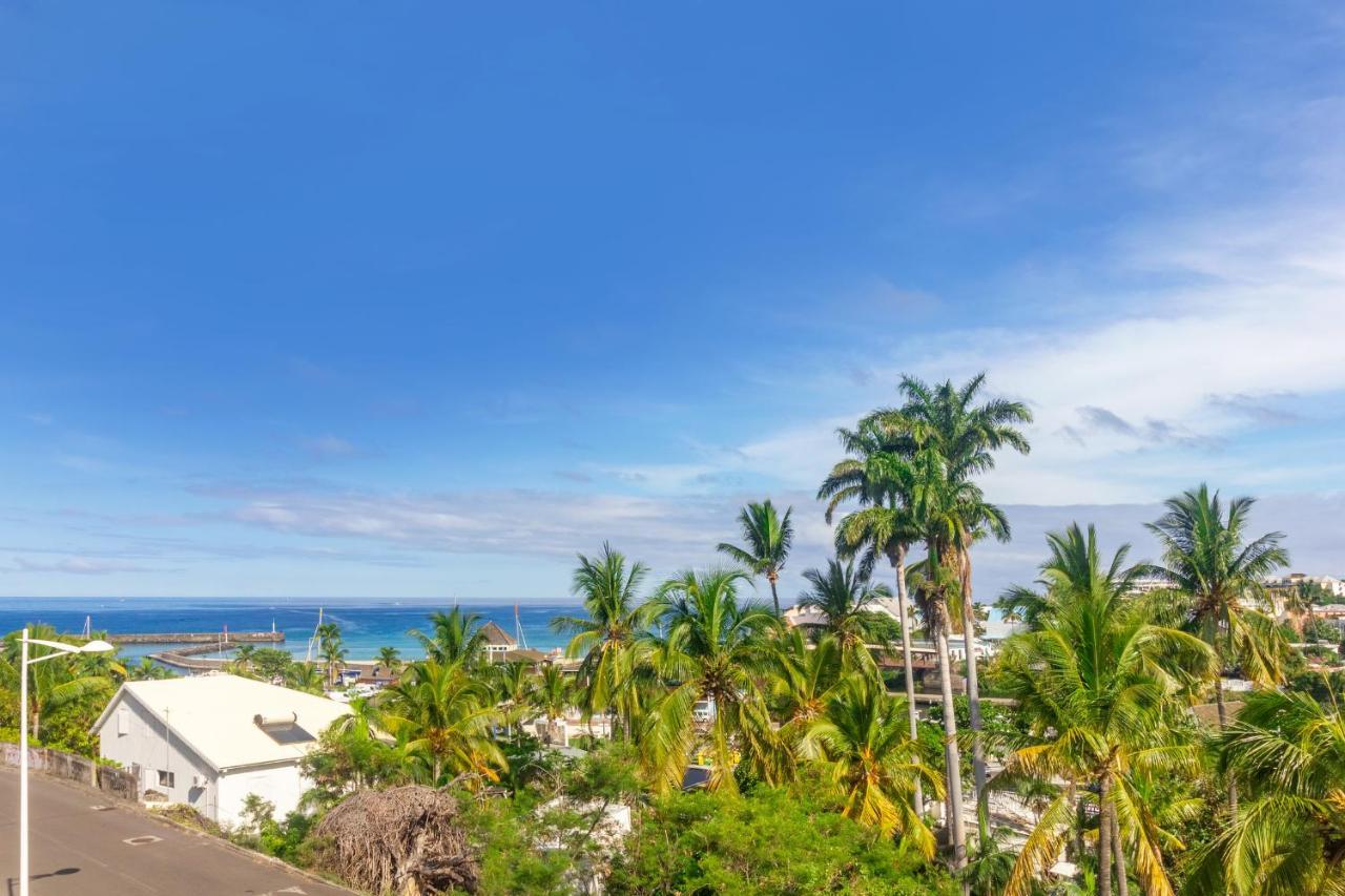 Cuty - Bel Et Spacieux Apt Avec Magnifique Vue Mer Et Piscine Saint Gilles Les Bains Exterior foto