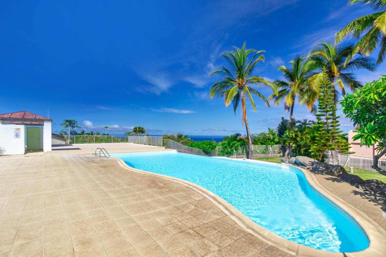 Cuty - Bel Et Spacieux Apt Avec Magnifique Vue Mer Et Piscine Saint Gilles Les Bains Exterior foto
